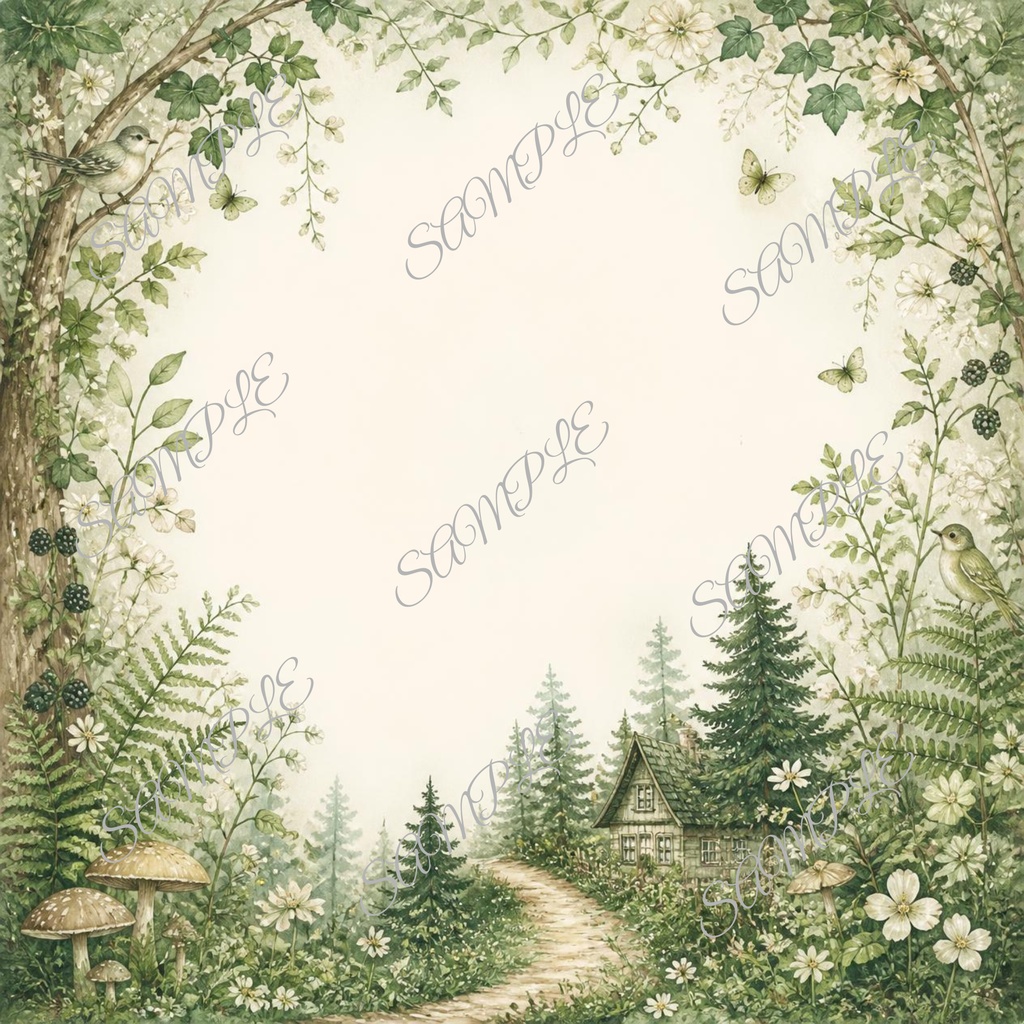 Woodland Cottage | 10 Digital Paper Set