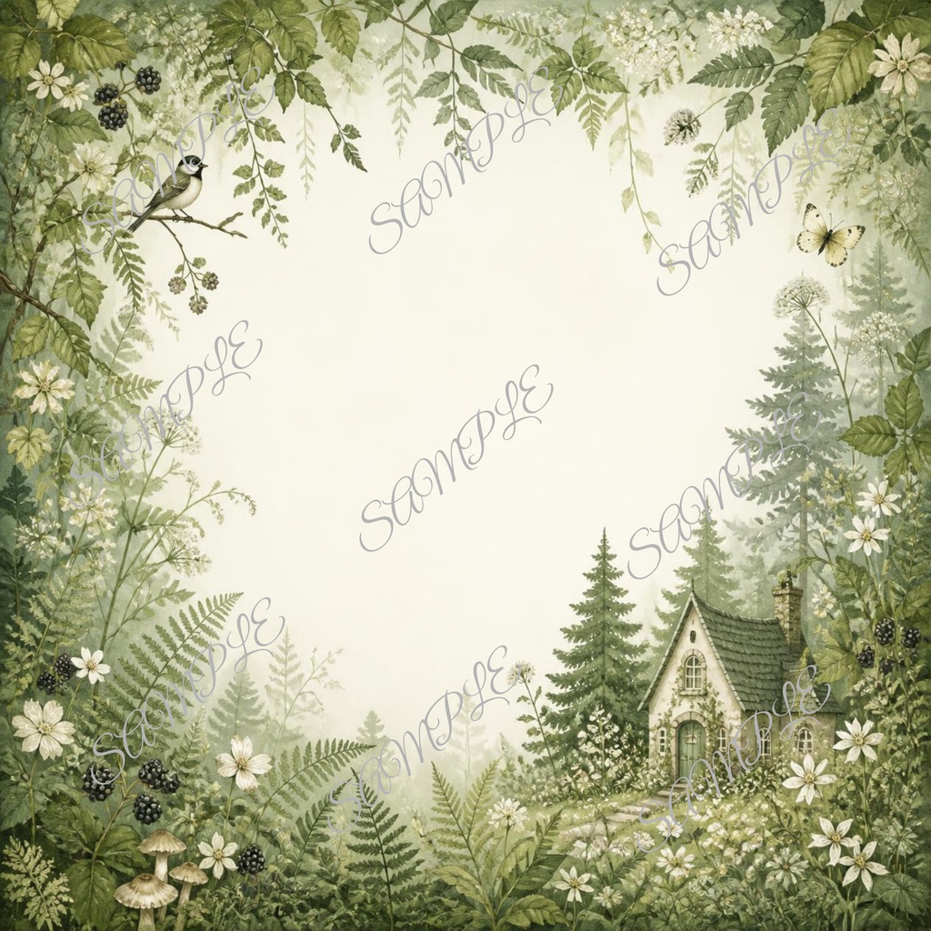 Woodland Cottage | 10 Digital Paper Set