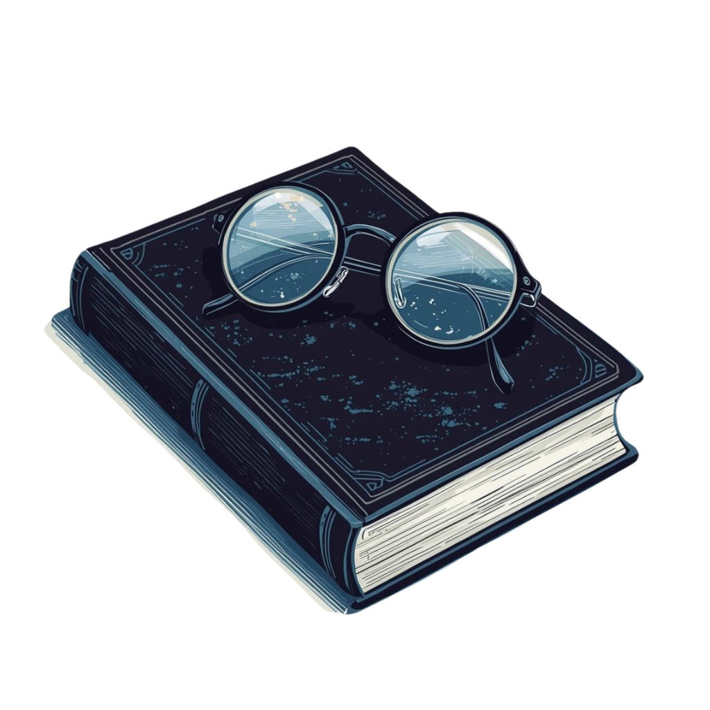 青のアンティーク小物クリップアート【全10種類/PNG】