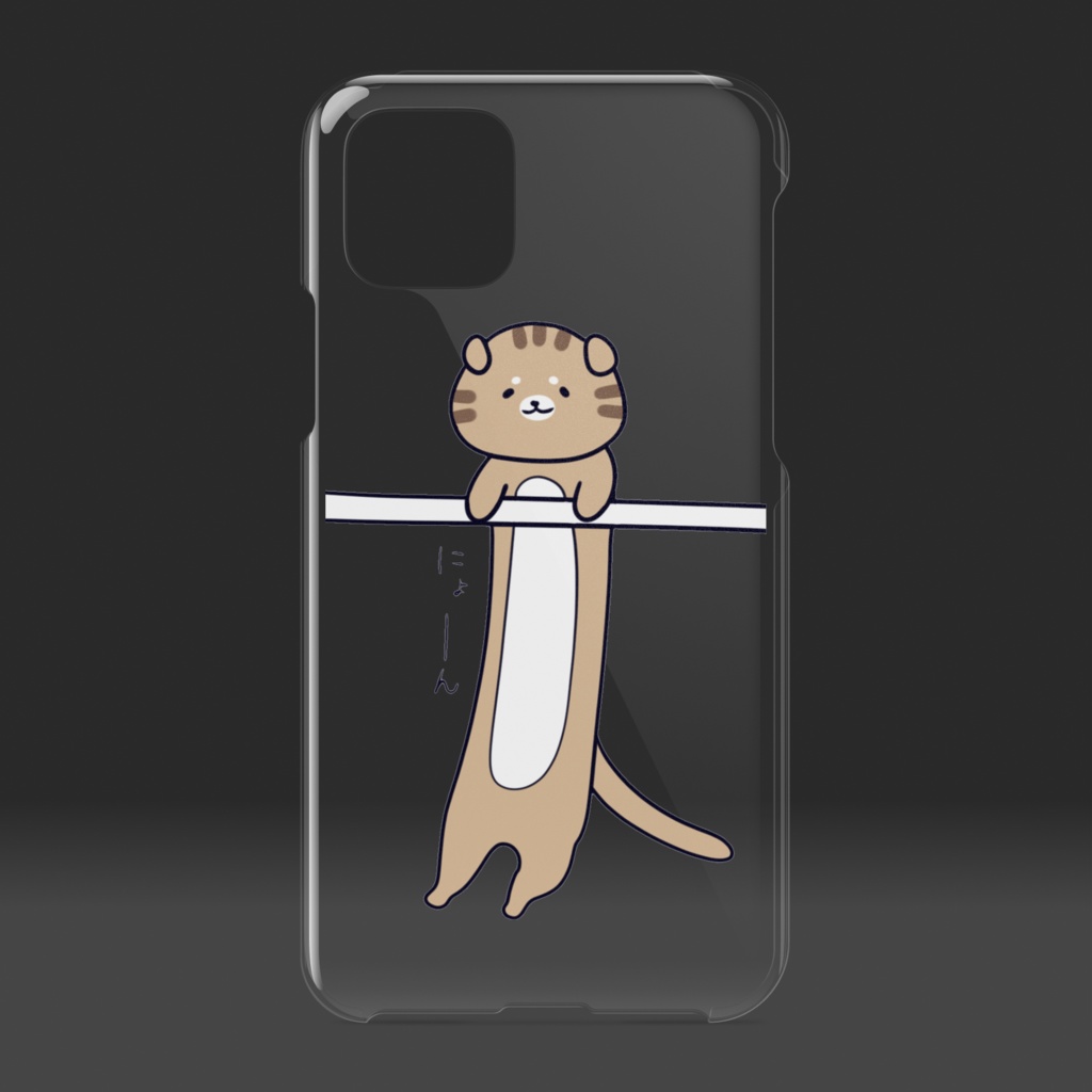 ねこまるiPhoneケース(クリア)