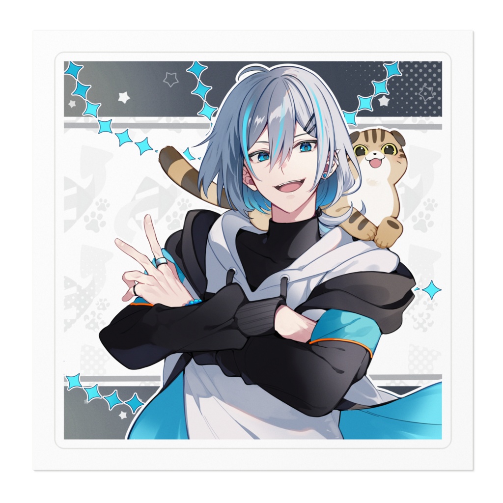 V3周年記念ステッカー