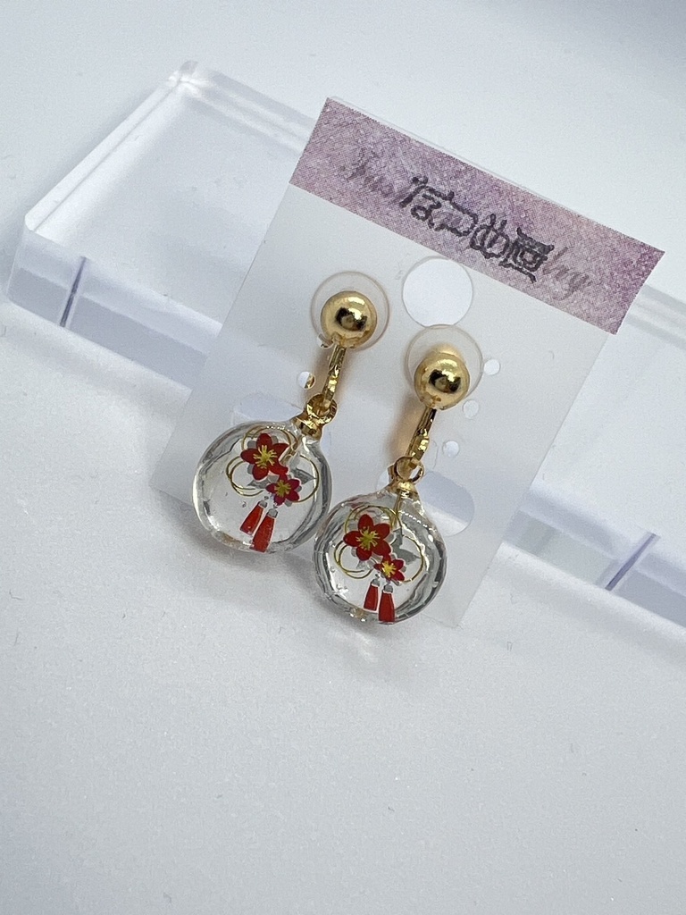 【ｲﾔﾘﾝｸﾞ】ラウンド型　和華　　※ﾋﾟｱｽ変更可能※