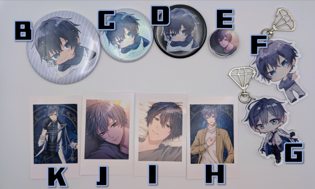 [6周年記念頒布] BCD缶バッジセット