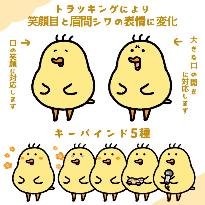 【Live2Dモデル】ヒヨコ トリドリあばたー【VTS等】