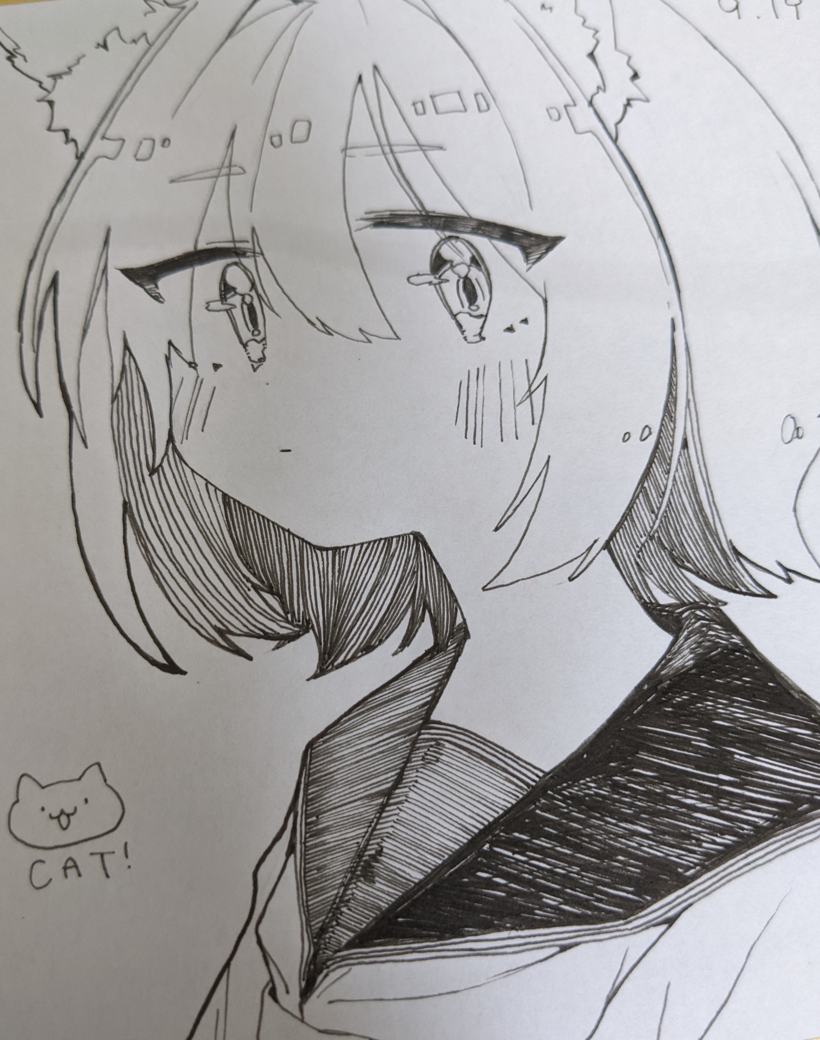 けも色紙(13.5×12cm) - 原画うりば - BOOTH