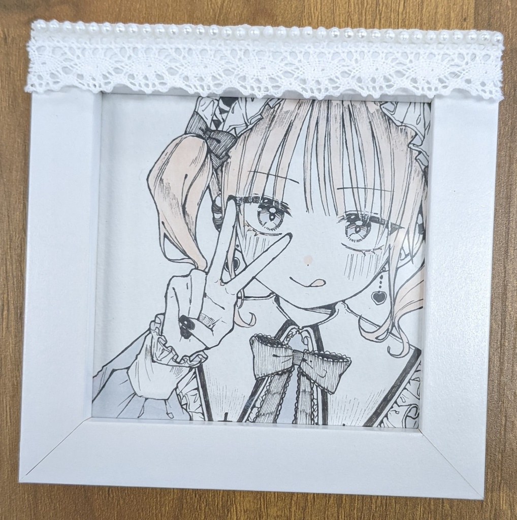 ミニ原画額縁(フレーム8×8cm)<自家発送>