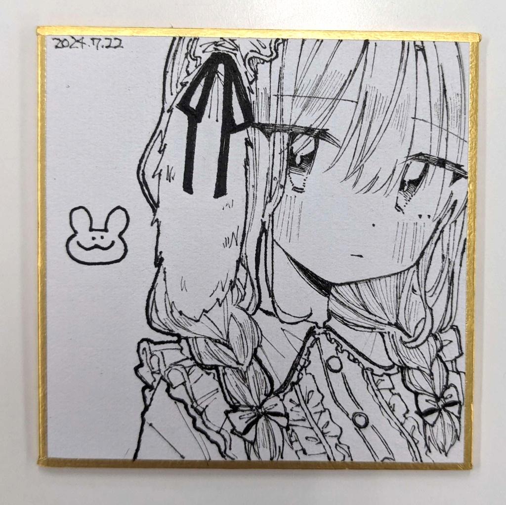 🐇🎀(7.5×7.5㎝)