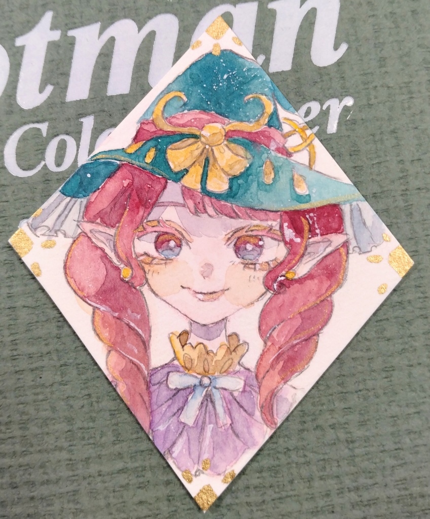 魔女達のひし形ミニ原画