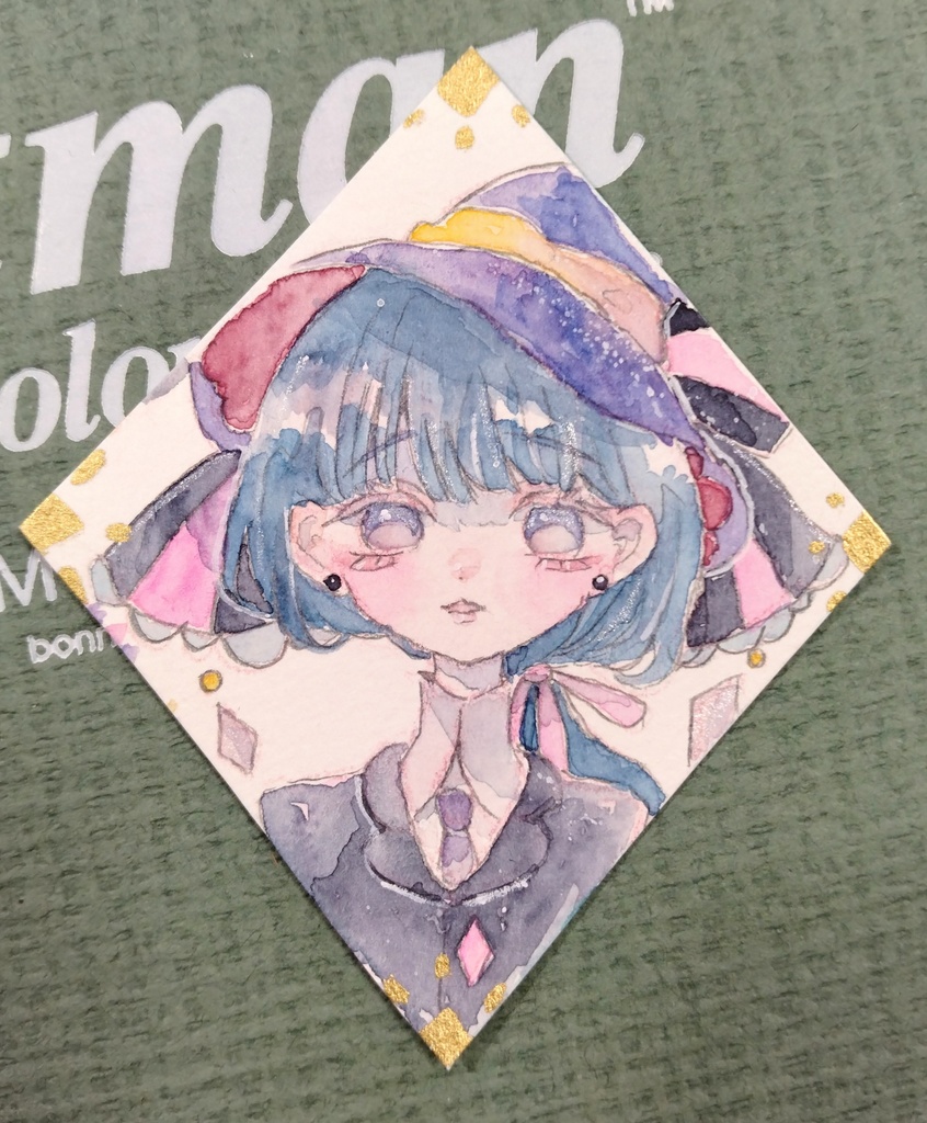 魔女達のひし形ミニ原画