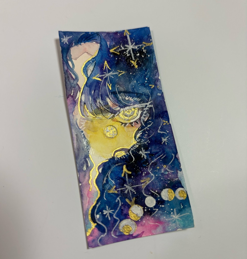 手描きミニ原画 「月の守護者」
