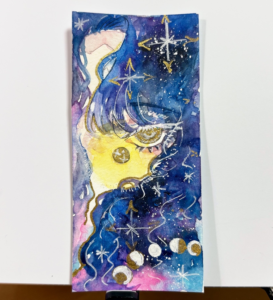 手描きミニ原画 「月の守護者」