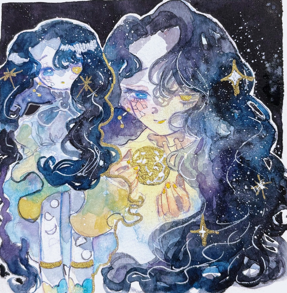 手描き原画「月の守護者」