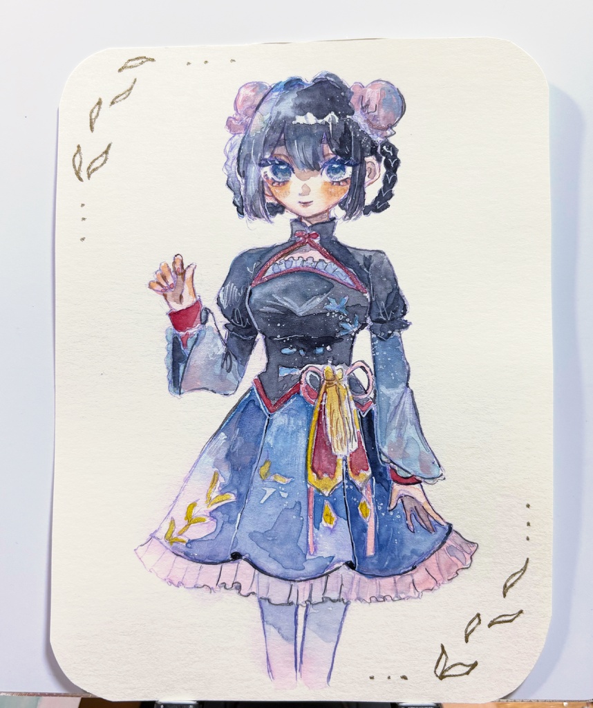 中華風ガール　手描き原画