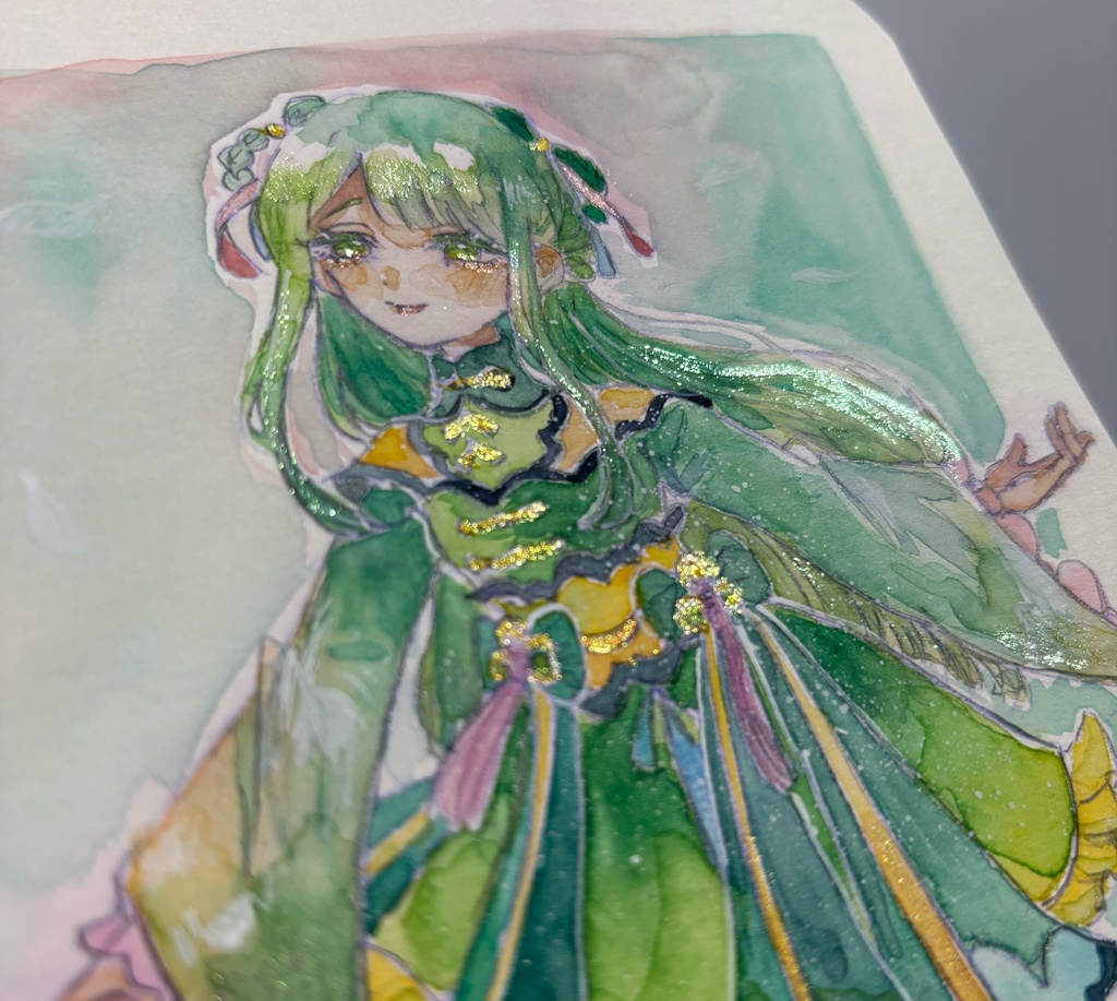 中華風ガール 手描き原画