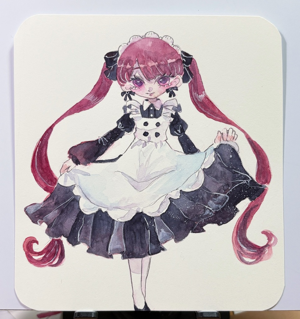手描き原画 メイドリーダーちゃん