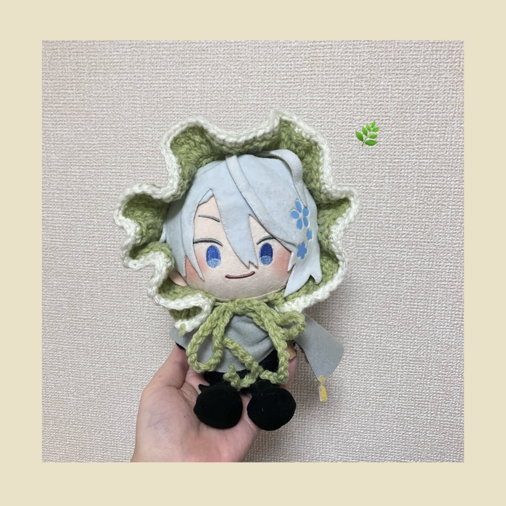 ヘッドドレス 20cmぬい 緑 ⌇