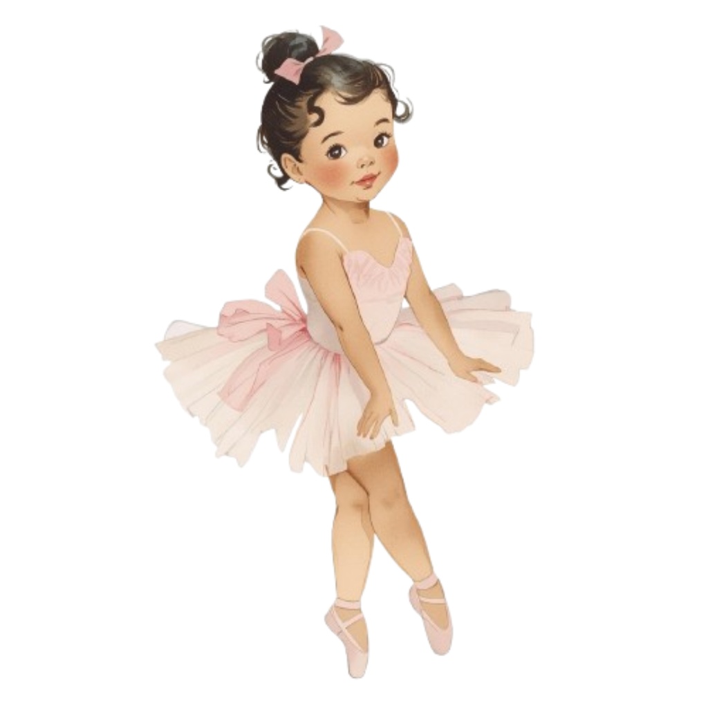 Ballet Series – アンティーク水彩クリップアート PNG12種類セット