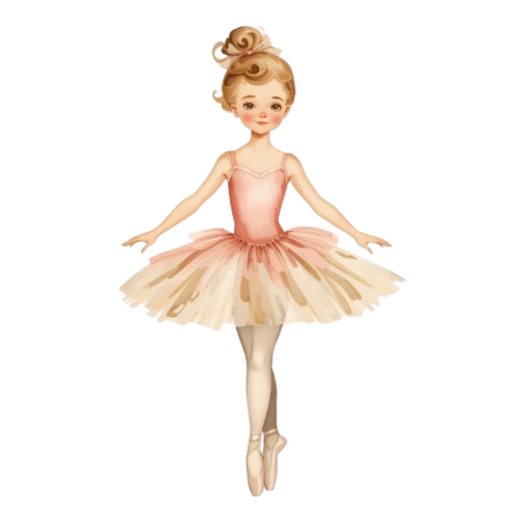 Ballet Series – アンティーク水彩クリップアート PNG12種類セット