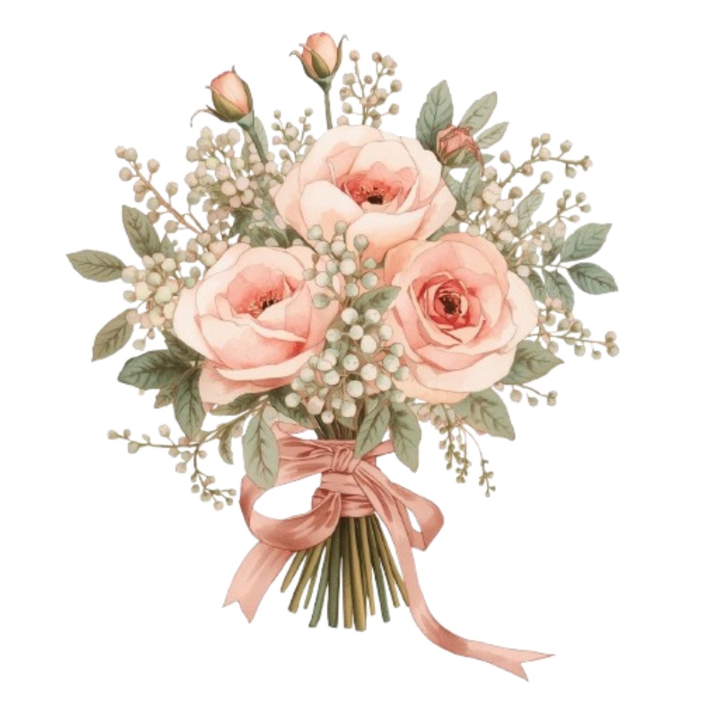 Ballet Series – アンティーク水彩クリップアート PNG12種類セット