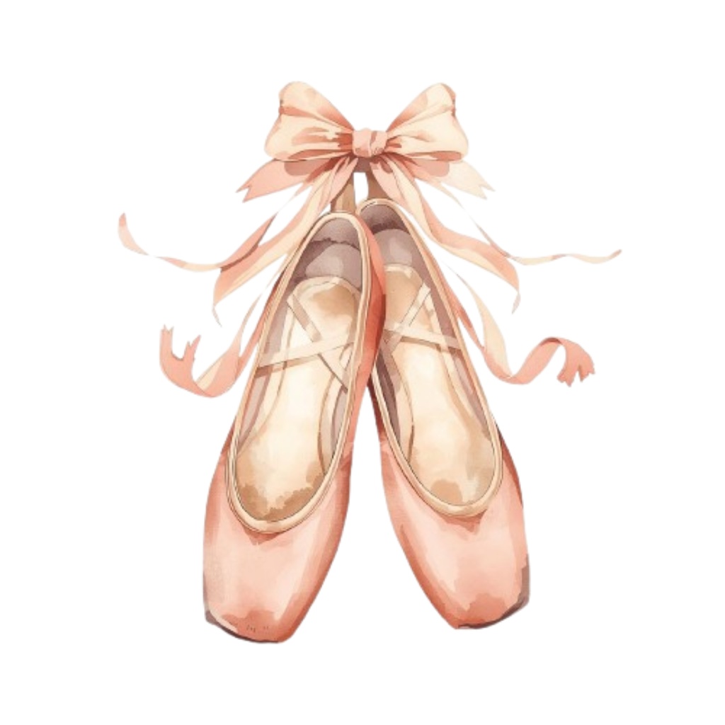 Ballet Series – アンティーク水彩クリップアート PNG12種類セット