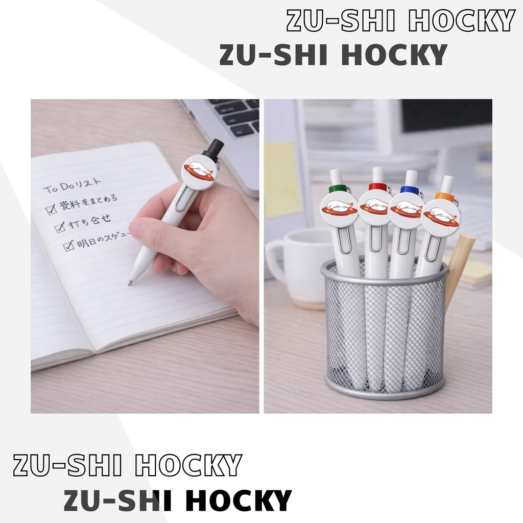 ずーしーほっきーボールペン(クリップマーク付き)