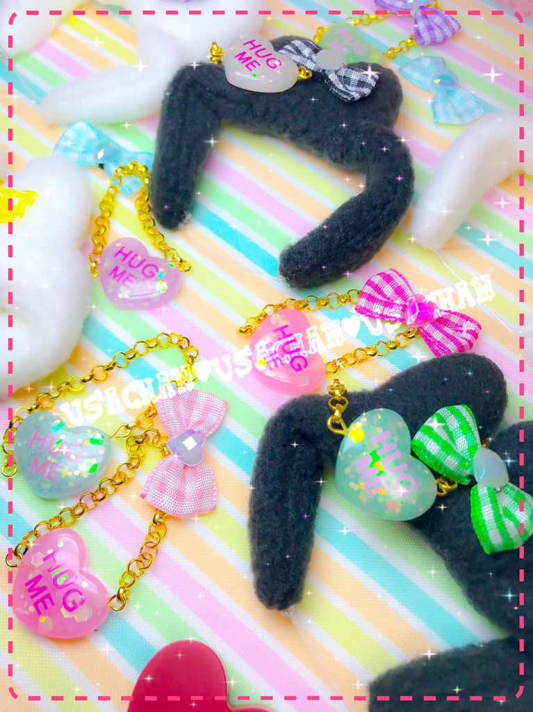 10cmぬい用:うさちゃんコーデセット