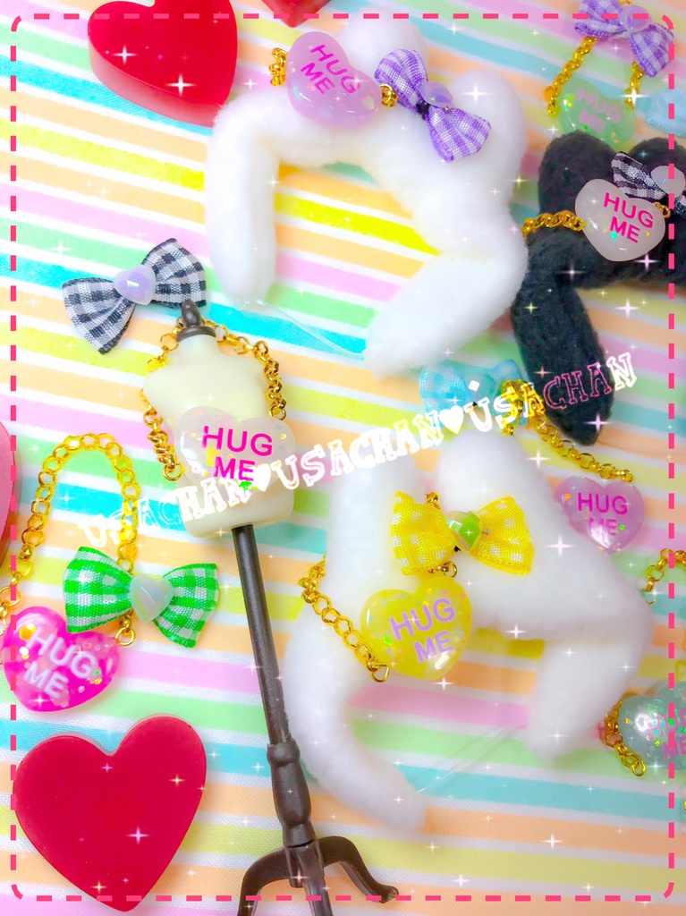 10cmぬい用:うさちゃんコーデセット