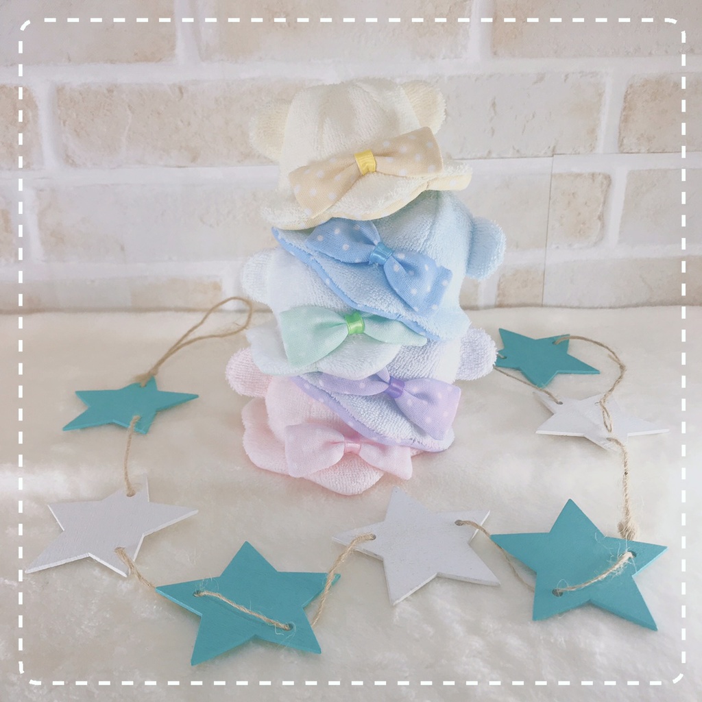 10cmぬい用:おさんぽくまちゃんハット/5種