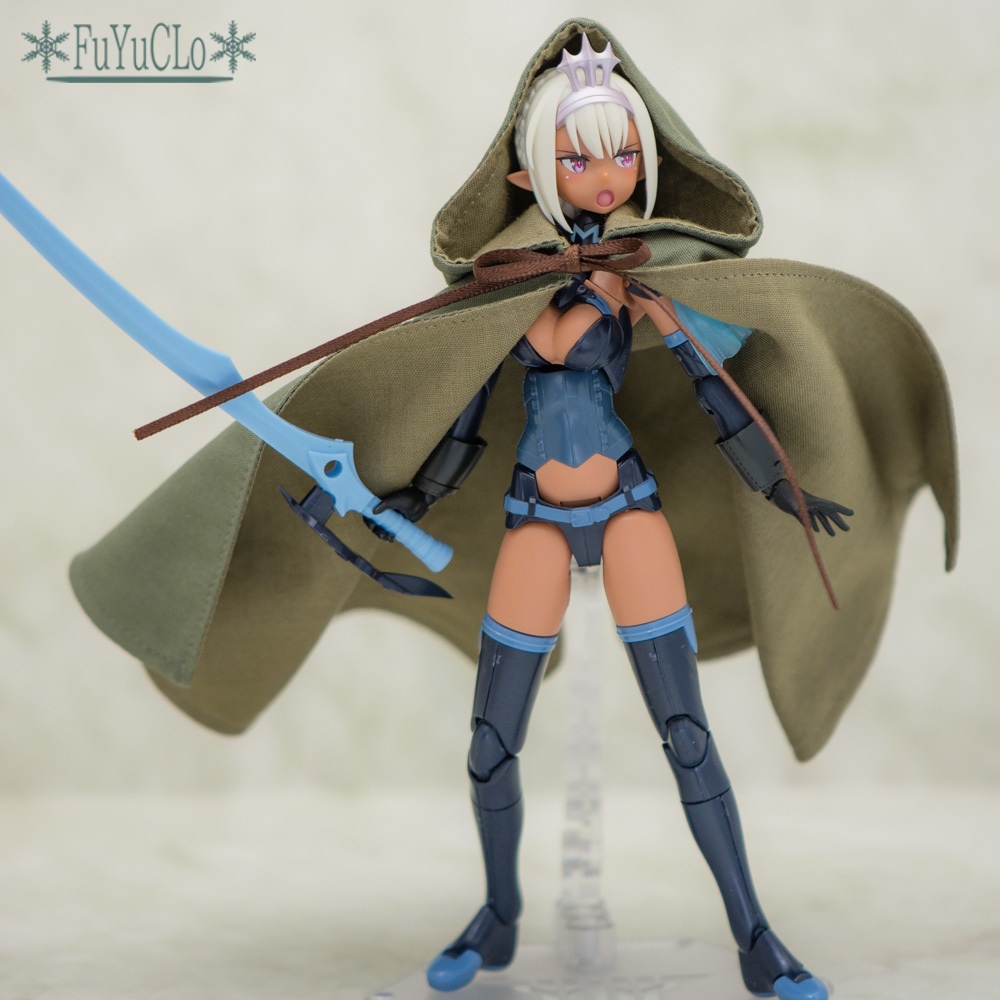 1/12サイズ フード付きマント カーキ タイプA