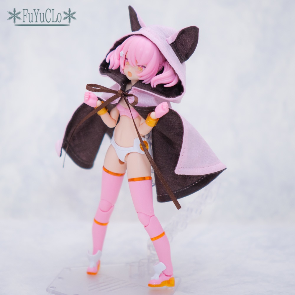 1/12サイズ 耳付きショートマント サクラ タイプA