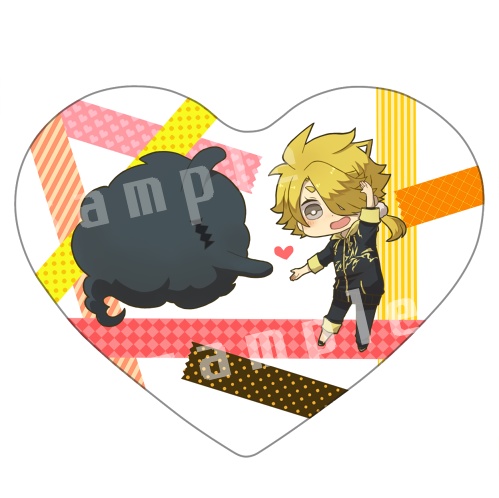 獅子王＆鵺■ハートキーホルダー