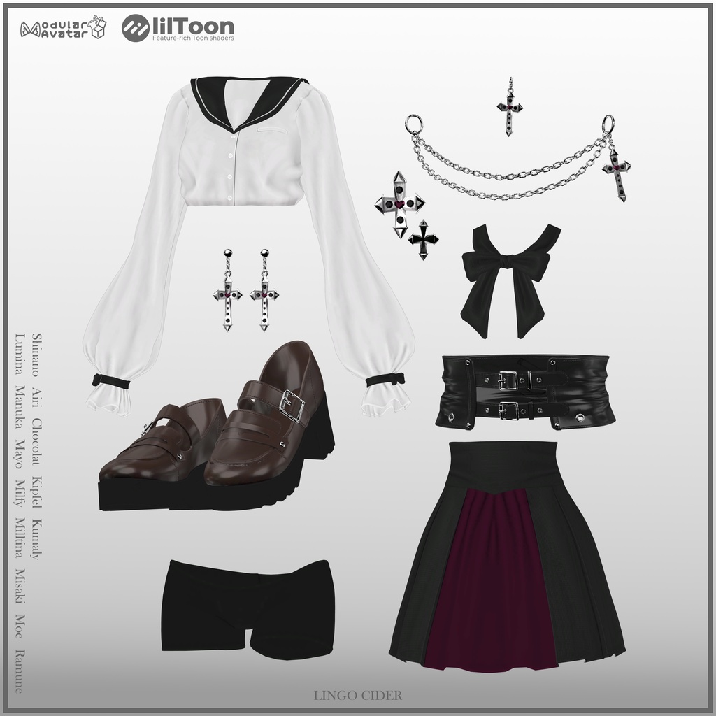 Nocte Sailor Setup 対応アバター13体