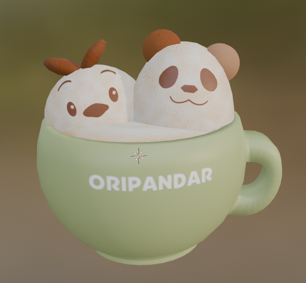 【3Dモデル】オリパンダーのカフェラテ
