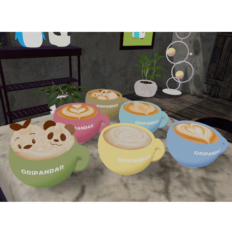 【3Dモデル】オリパンダーのカフェラテ