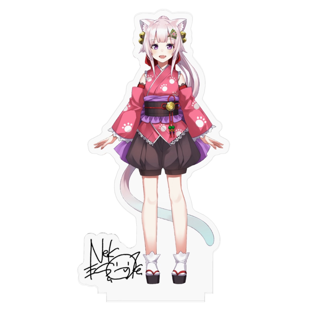 おでかけサイズ♡ねこすけサイン入りアクリルフィギュア