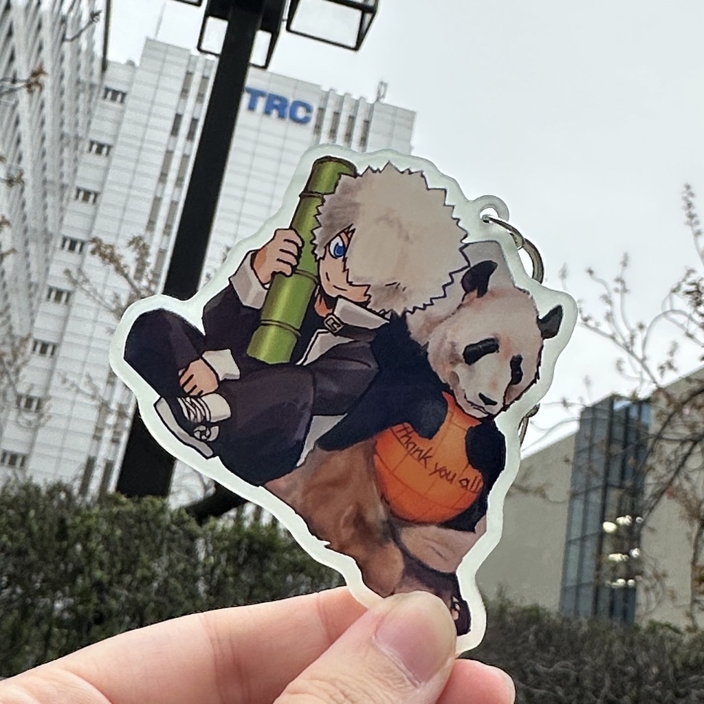 ルーク×パンダ蓄光アクキー