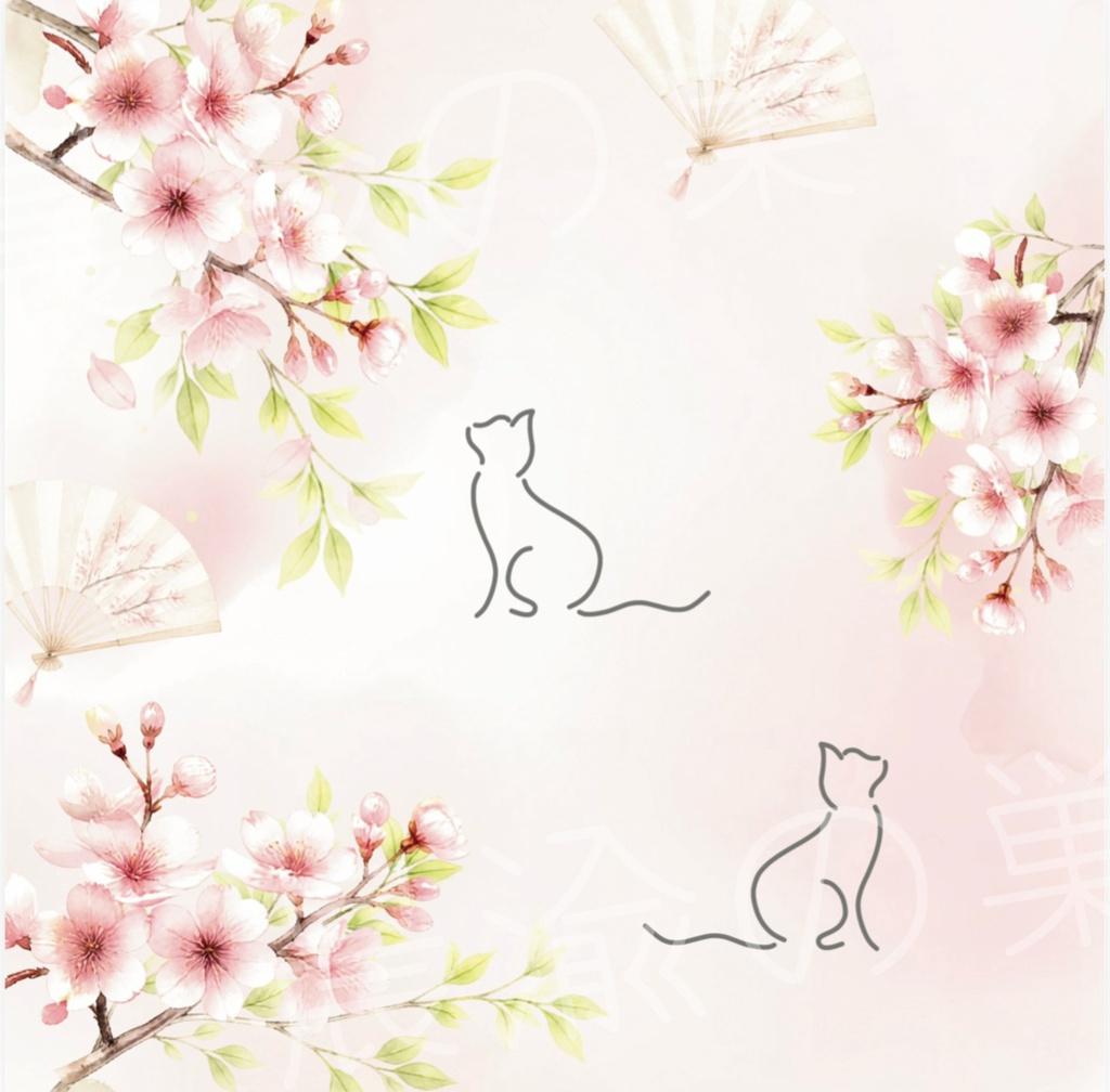 Flower Set|水彩フラワーデジタルペーパー 5種類セット|カーネーション・桜・勿忘草・かすみ草・アナベル|3600×3600px|300DPI|PDF