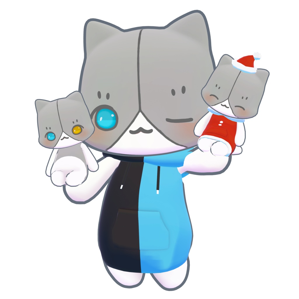 おすまし猫 オリジナル3Dモデル【VRC想定アバター】