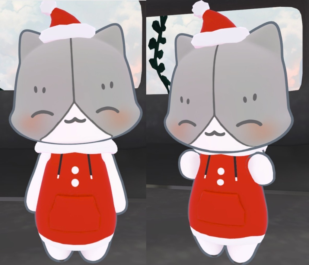 おすまし猫 オリジナル3Dモデル【VRC想定アバター】