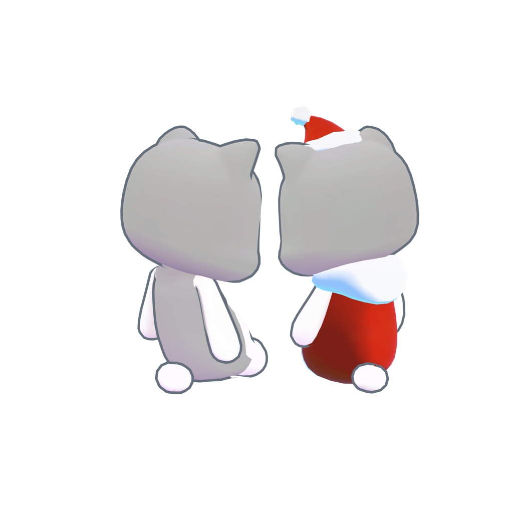 【無料】おすまし猫 ぬいぐるみ 3Dモデル