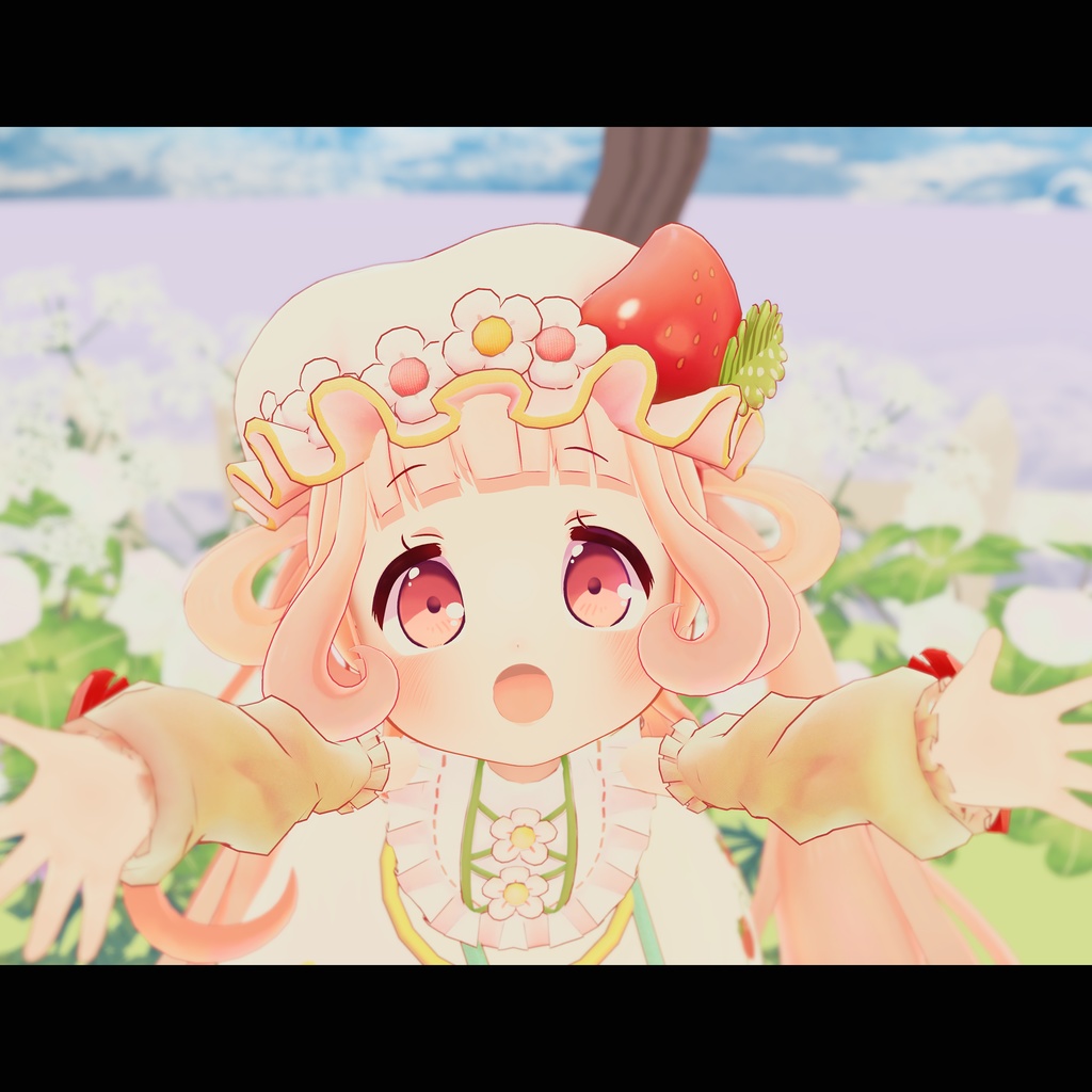 ストロベリーミルクティー オリジナル3Dモデル 【VRChat & VRMアバター】