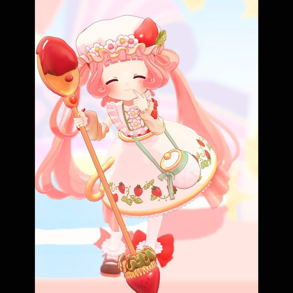 ストロベリーミルクティー オリジナル3Dモデル 【VRChat & VRMアバター】