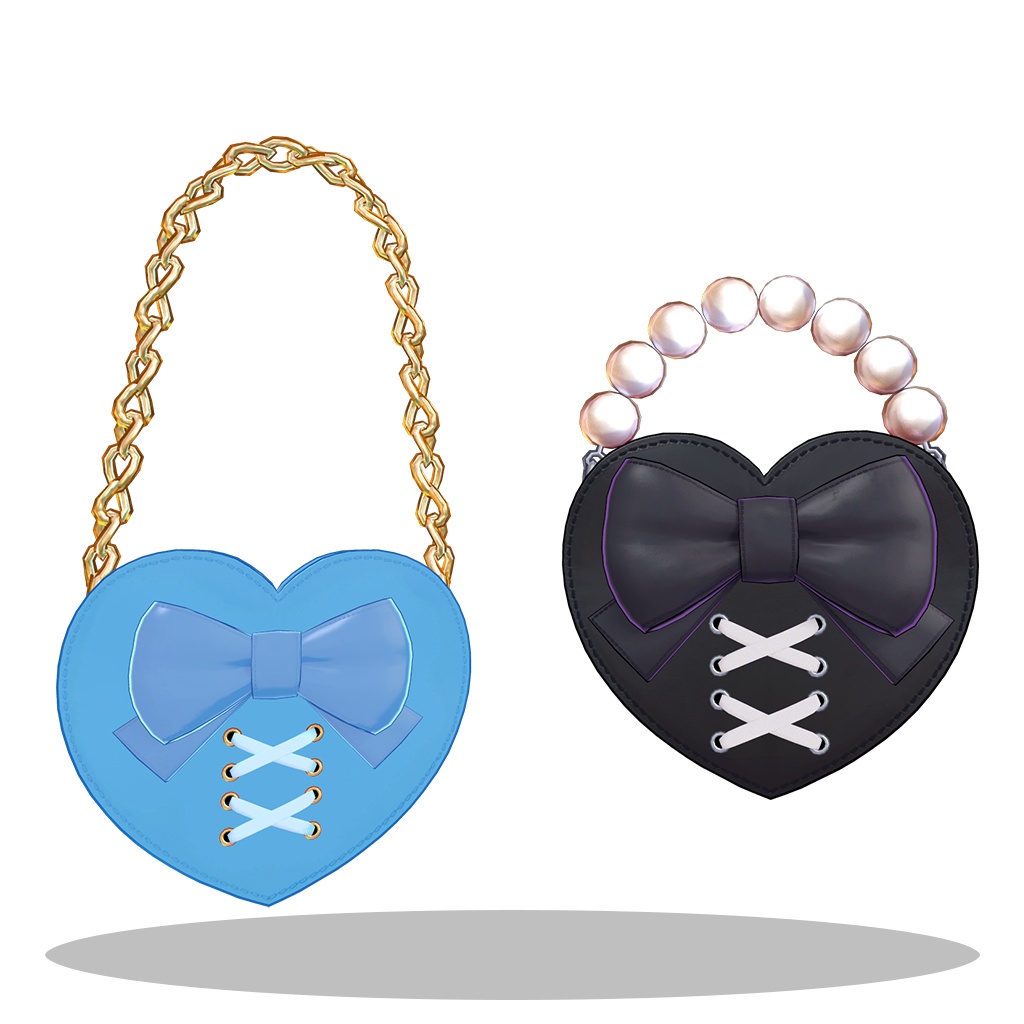 2Way ハートのバッグ【3Dモデル】