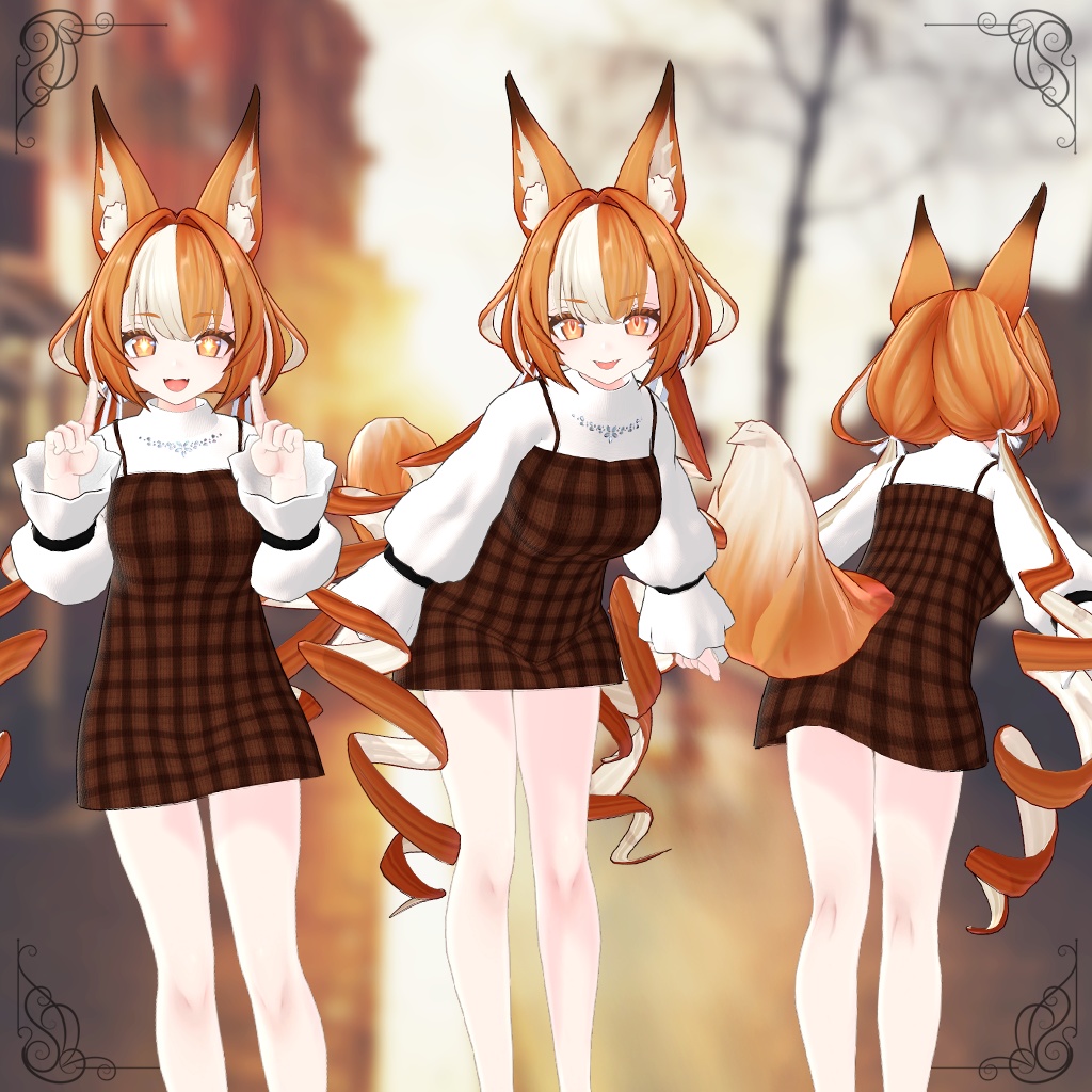 【複数アバター】キャミソールワンピース【専用衣装】