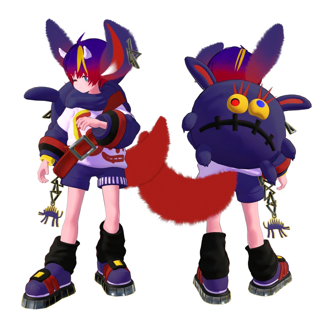 ひゅーじょん君 オリジナル3Dモデル -VRChatアバター & VRM