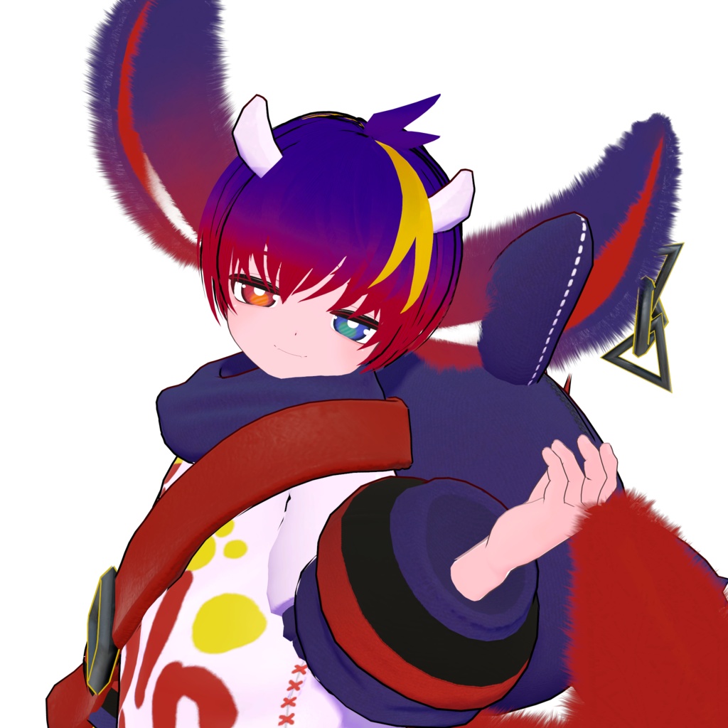 ひゅーじょん君 オリジナル3Dモデル -VRChatアバター & VRM