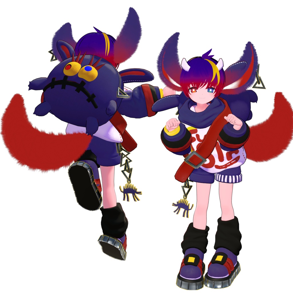 ひゅーじょん君 オリジナル3Dモデル -VRChatアバター & VRM