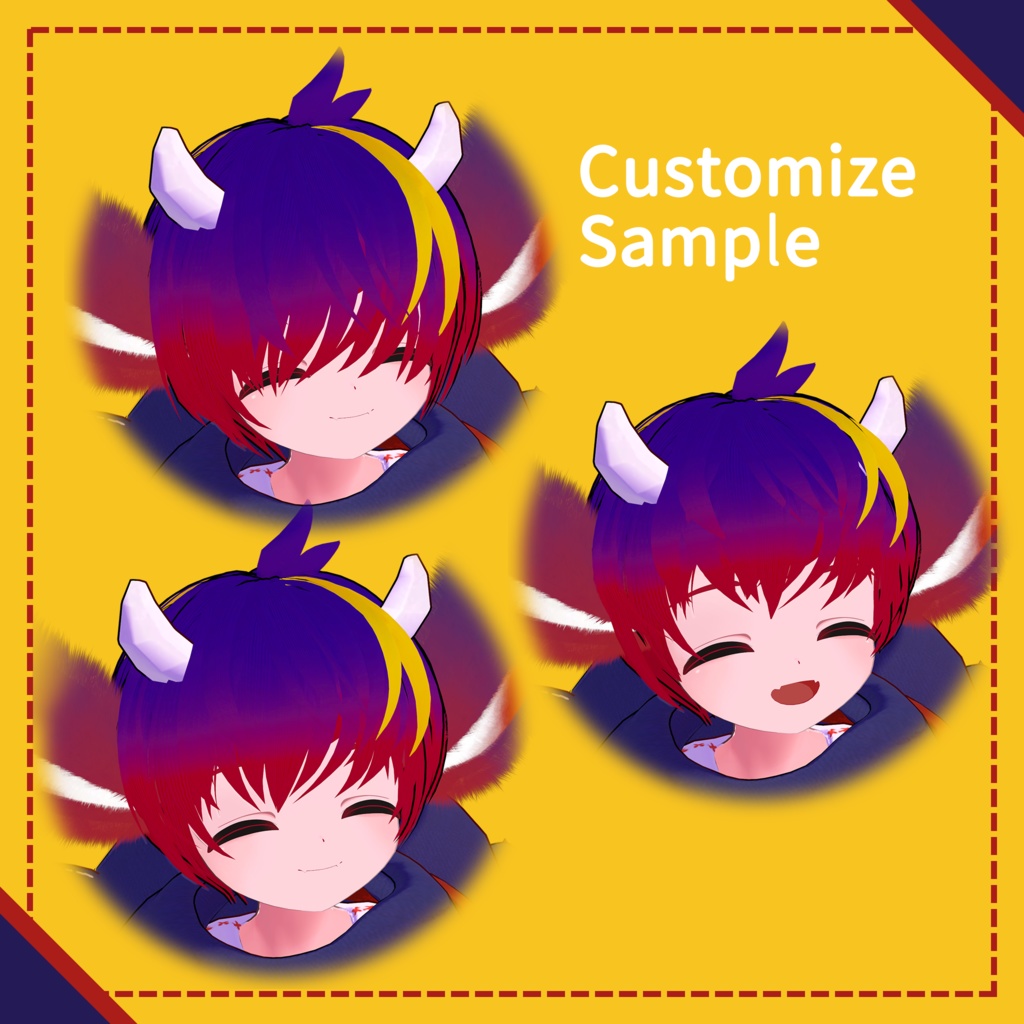 ひゅーじょん君 オリジナル3Dモデル -VRChatアバター & VRM