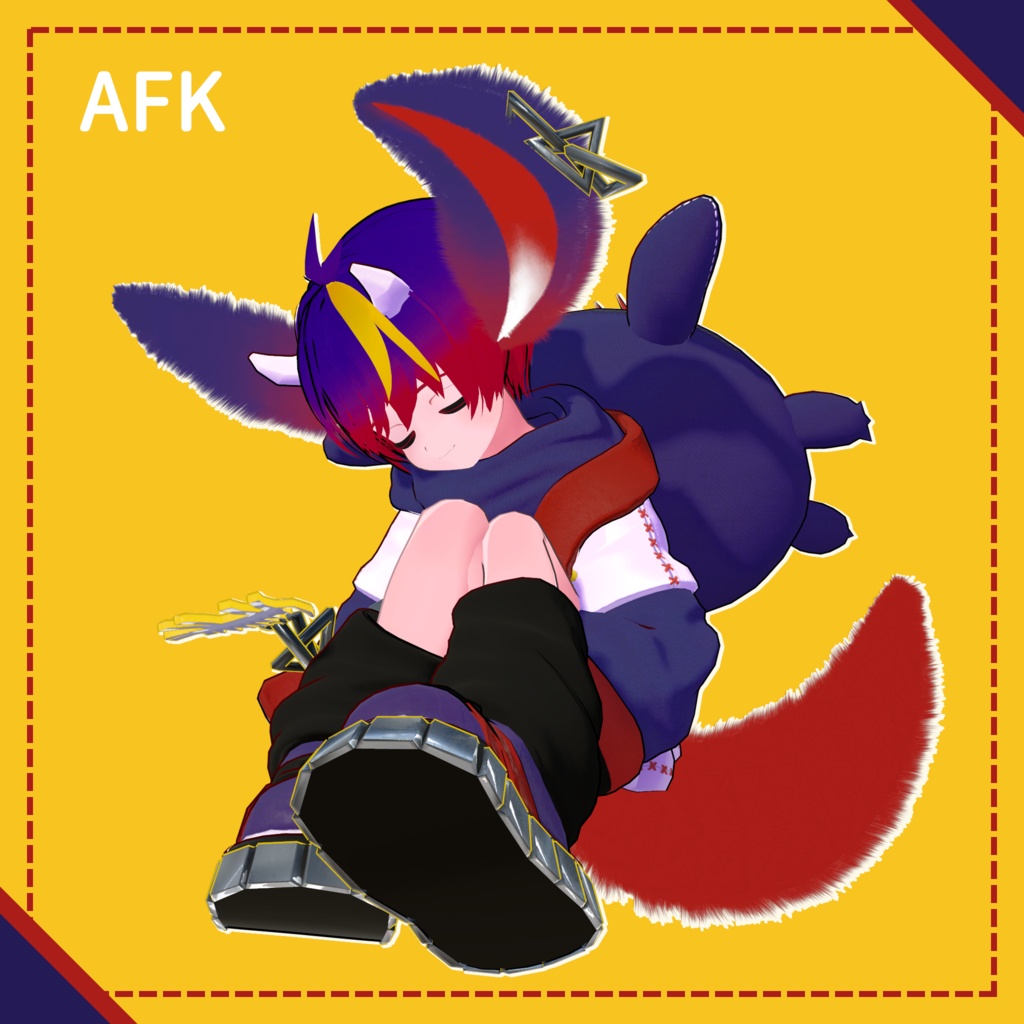 ひゅーじょん君 オリジナル3Dモデル -VRChatアバター & VRM