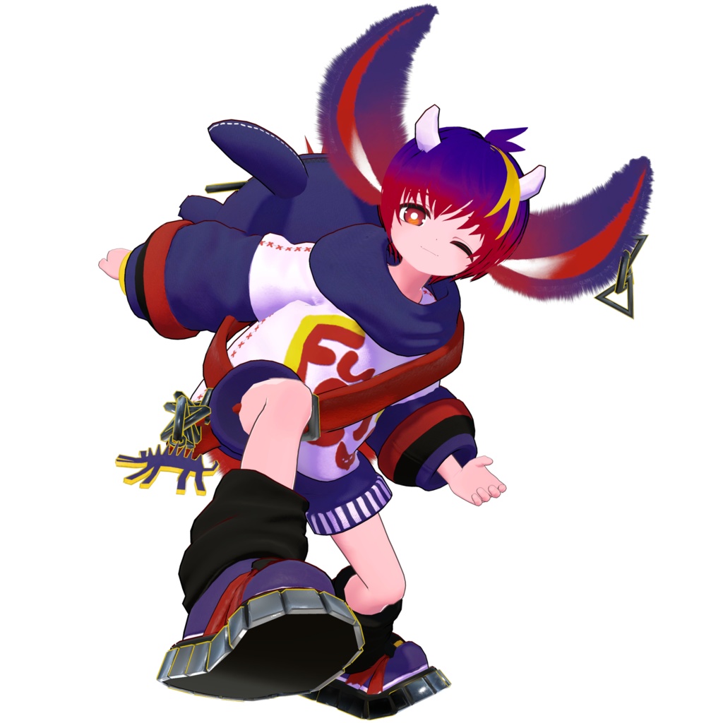 ひゅーじょん君 オリジナル3Dモデル -VRChatアバター & VRM